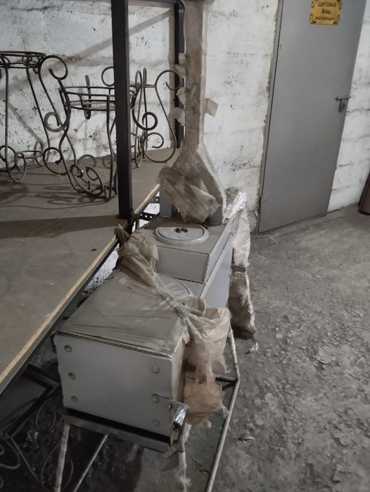 Печь стационарная, комбинированная