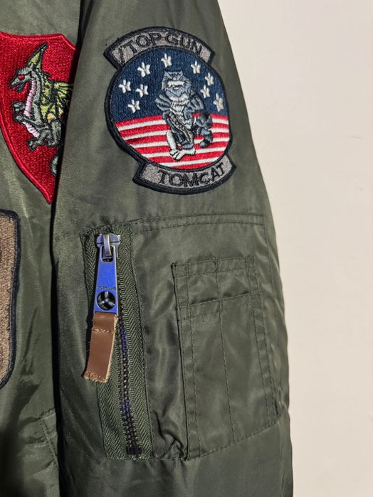 Top Gun B-15 Flight Jacket With Patches.