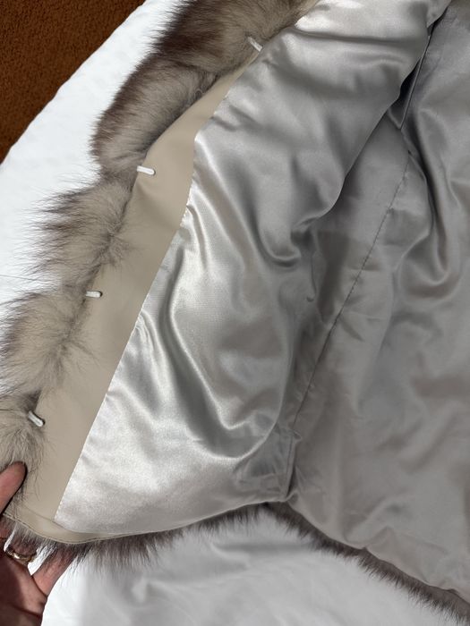 Шуба из натурального песца