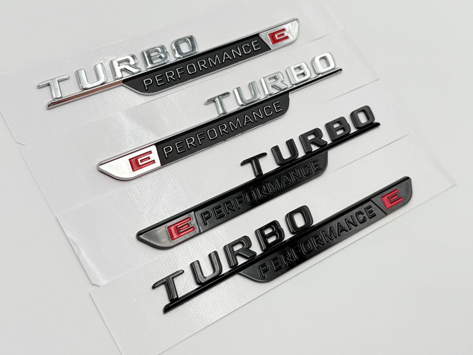 Set Embleme Compatibile Mercedes Turbo E Performance