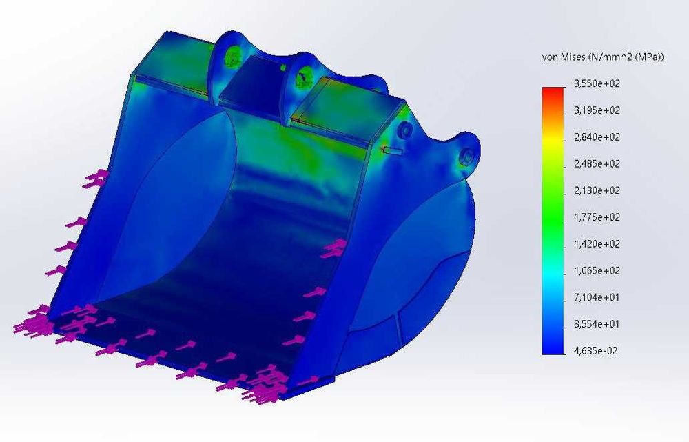скальные , усиленные ковши для экскаваторов и погрузчиков