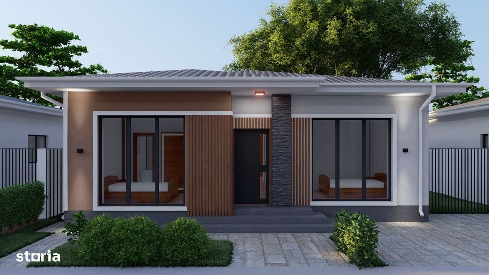 Casa moderna 4 camere-Teren 300 mp-Bragadiru limita Sector 5