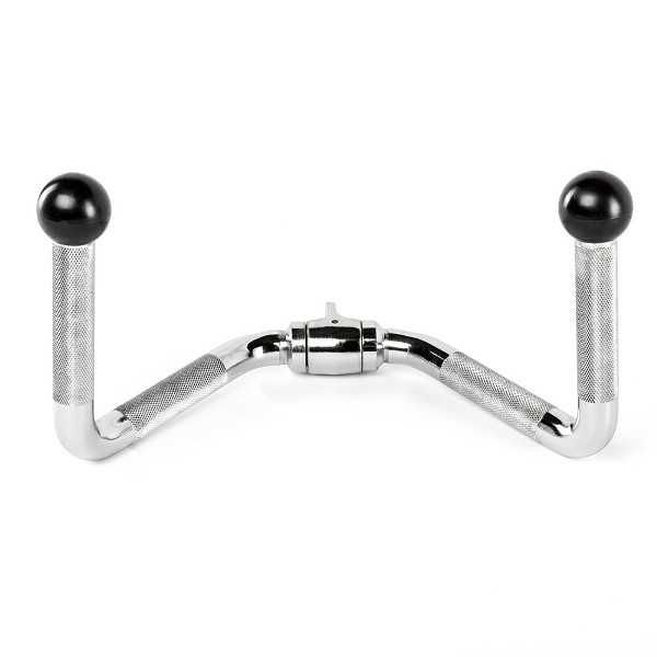 Двойна Ръкохватка за Гребане, Хром / Дръжка за Скрипец / Фитнес