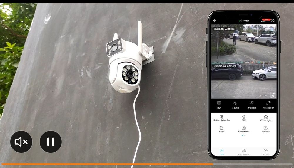 Camera supraveghere duală
