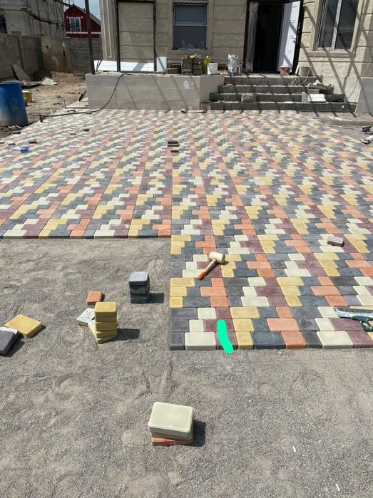 Укладка брусчатки