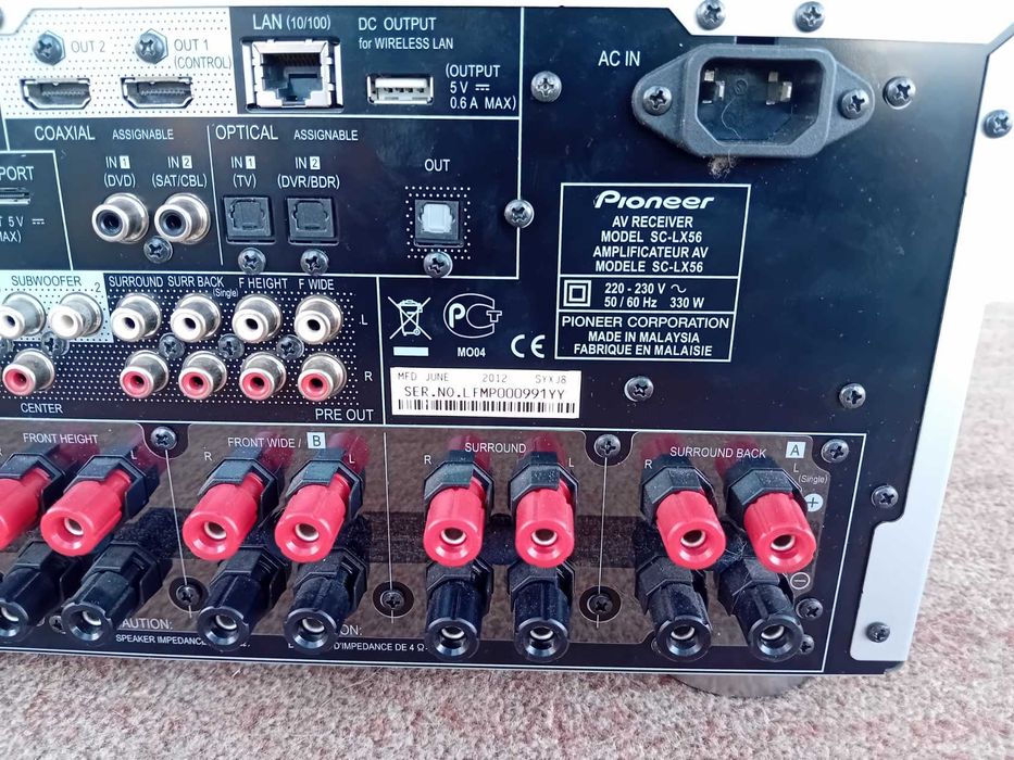 Pioneer SC-LX56 cu HDMI, ARC 9 canale amplificate Direct Energy HD 130 W pe canal, impecabil, ca nou, (REZERVAT)