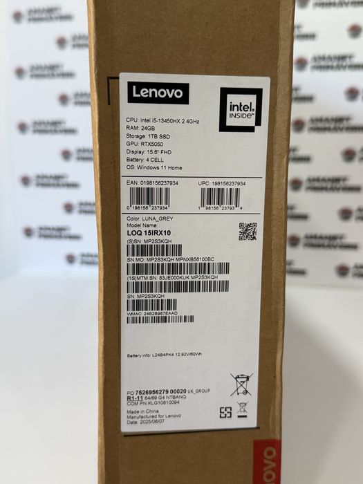 Laptop Lenovo LOQ 15IRX10 1TB SSD 24 GB NOU