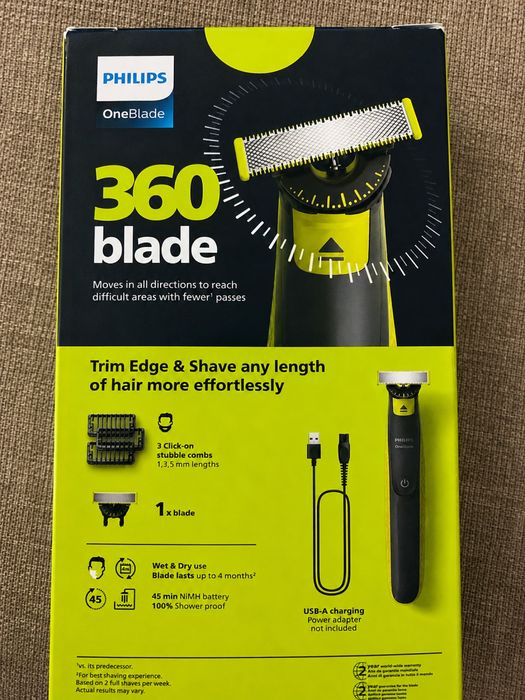 Philips OneBlade 360 – aparat de ras și tuns – nou