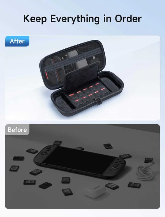 Преносим Калъф Кейс за Nintendo Switch 2 черен J