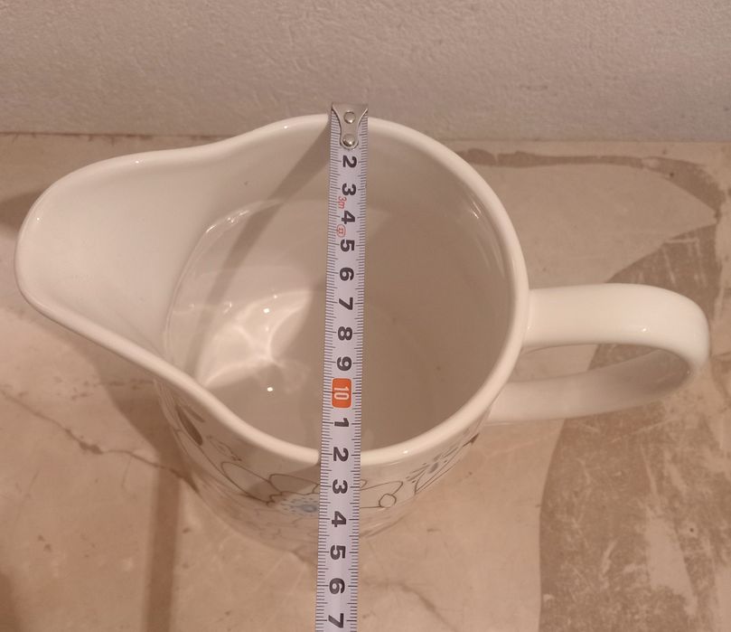 Керамична Ваза - Кана в Средиземноморски стил с флорални мотиви