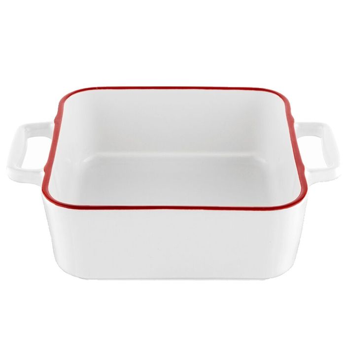 Vas termorezistent din ceramica patrat pentru cuptor, 27 cm,