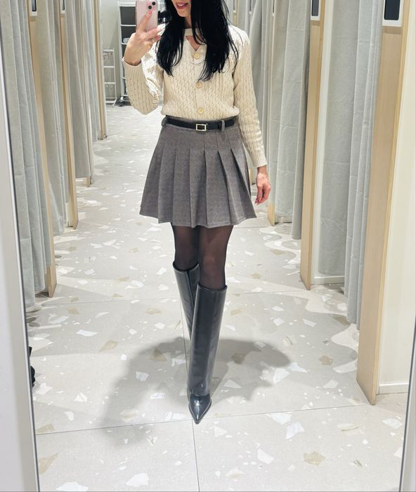 Cizme inalte cu toc stiletto acoperit