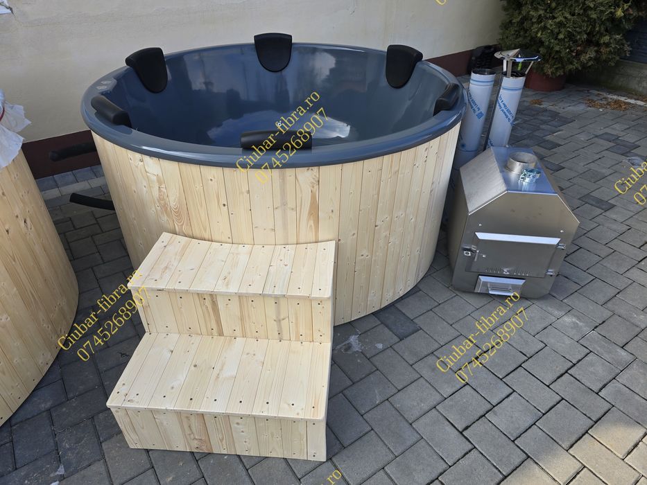 Jacuzzi Ciubar Hidromasaj Fibră de Sticlă