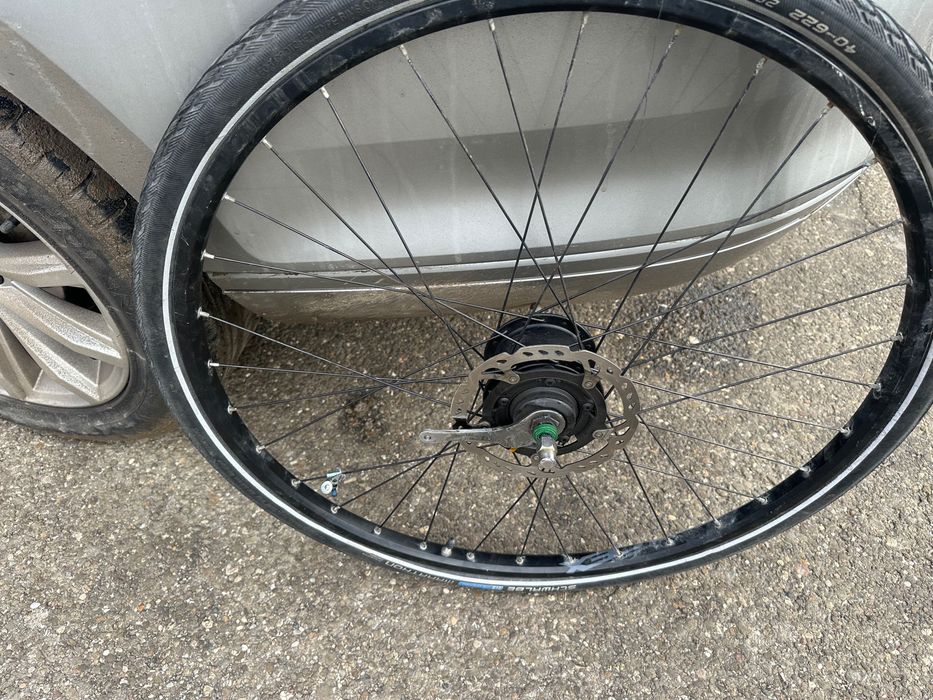 Roată bicicletă28’  cu disk pe curea Nexus Shimano viteze butuc