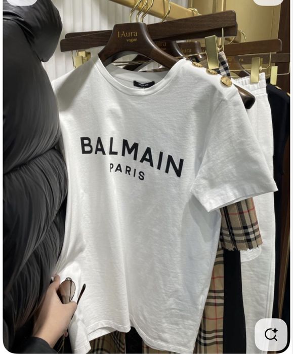 Люксовые новые футболки под balmain,off