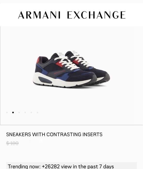 Оригинал Armani Exchange мужские кроссовки