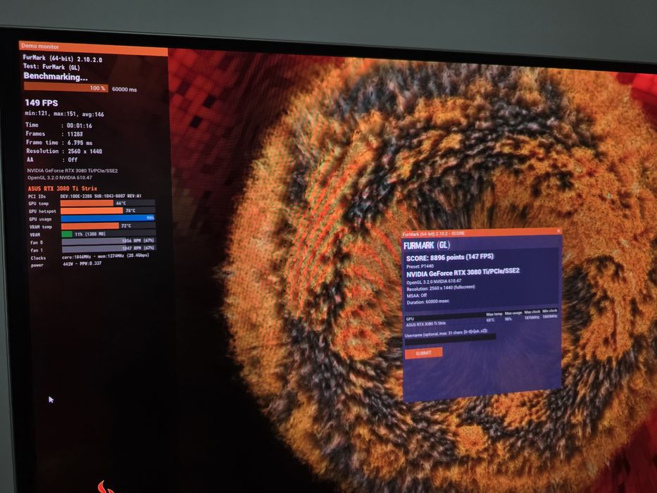 Placa video Rtx 3080 ti rog strix 12 gb