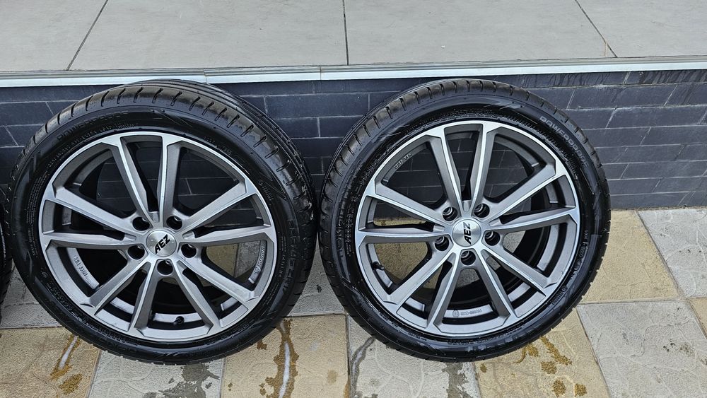4 Jante AEZ + Anvelope Vara 225/45/R17 Nokian Powerproof - Volkswagen/Skoda/Seat/Audi