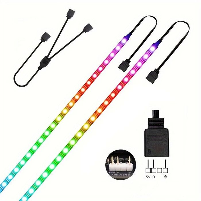 Benzi LED + Ventilatoare ARGB