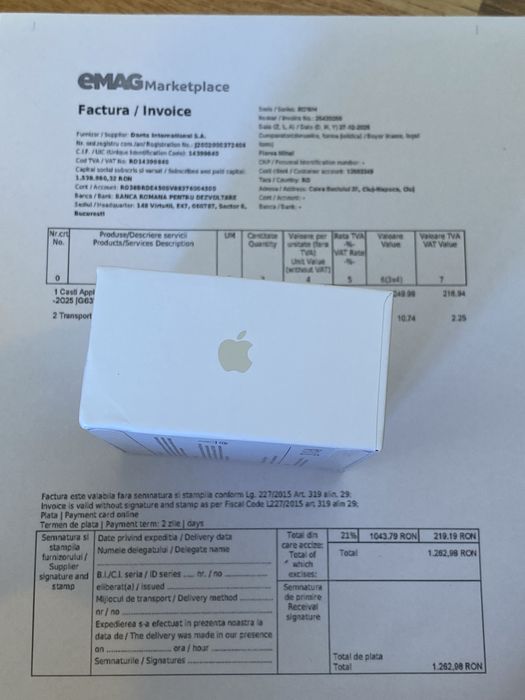 AirPods Pro3*ORIGINALE* +Factura