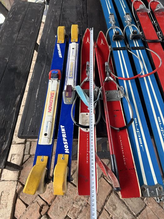 Schiuri  vechi din lemn alpenblitz copii si adulti