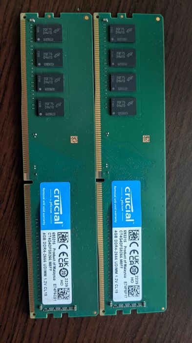 Crucial 2x4 DDR4 2666 mhz