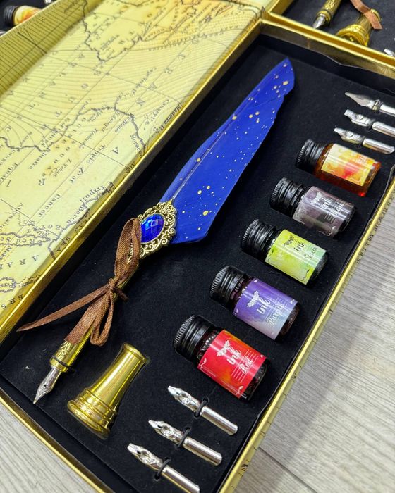 Набор для каллиграфии с цветными чернилами