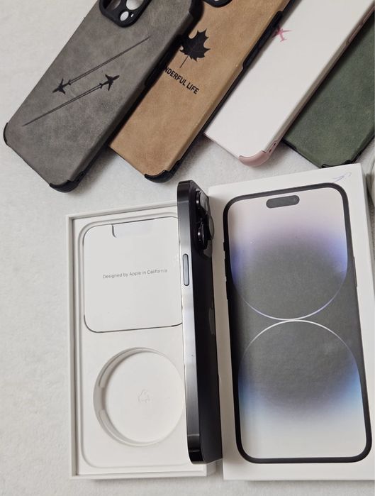 iPhone 14 PRO MAX, Space Black, 87% bateria, 128 gb, Stare foarte buna