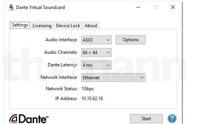 Dante avio output , Licenta transmisibila si POE