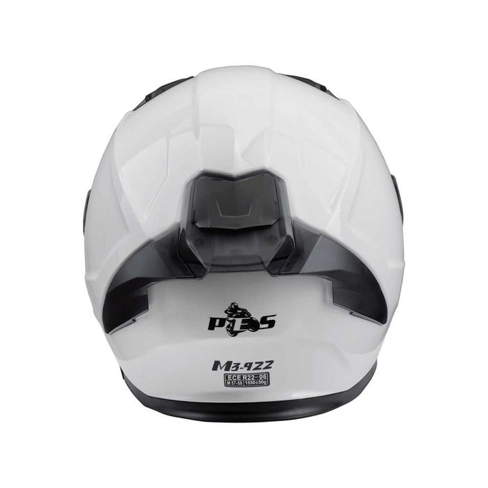 Casca moto integrala PES, ECE 22.06, DOT, ochelari soare, alba