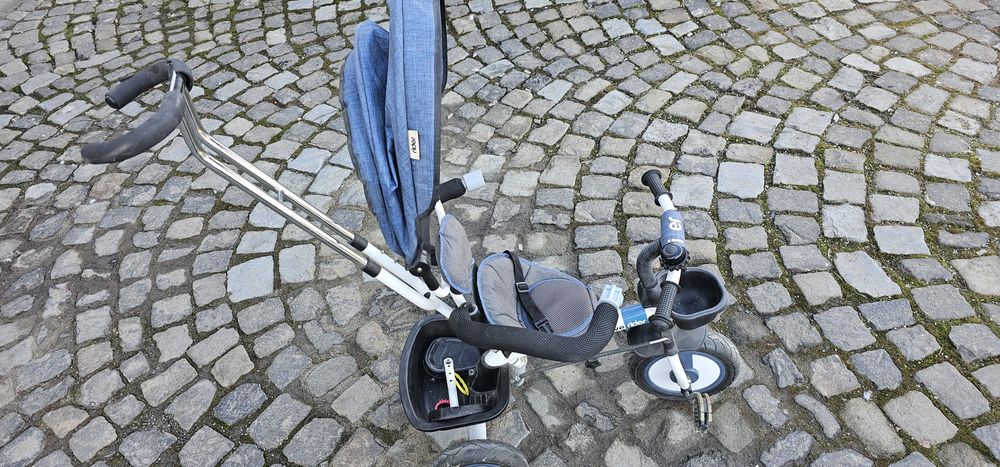 Tricicletă multifuncțională MamaLove Rider – Albastru, în stare foarte