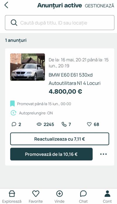 BMW E60 E61 530xd Autoutilitara N1 4 Locuri