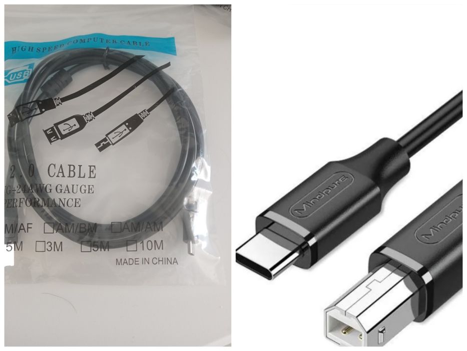 Кабель Mindpure USB Type-C - USB 2.0 B 1 м