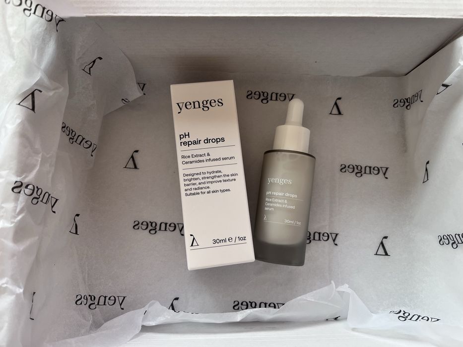 Сет козметика Yenges – Detoxire маска, pH Repair Drops и крем руж