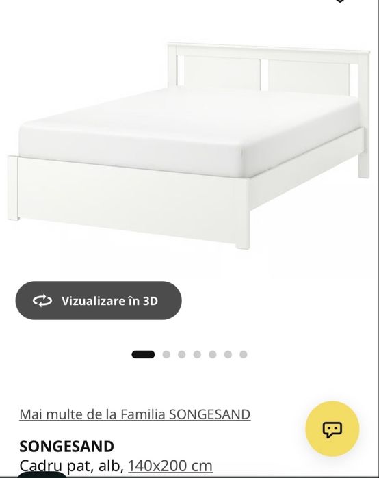pat ikea cu saltea