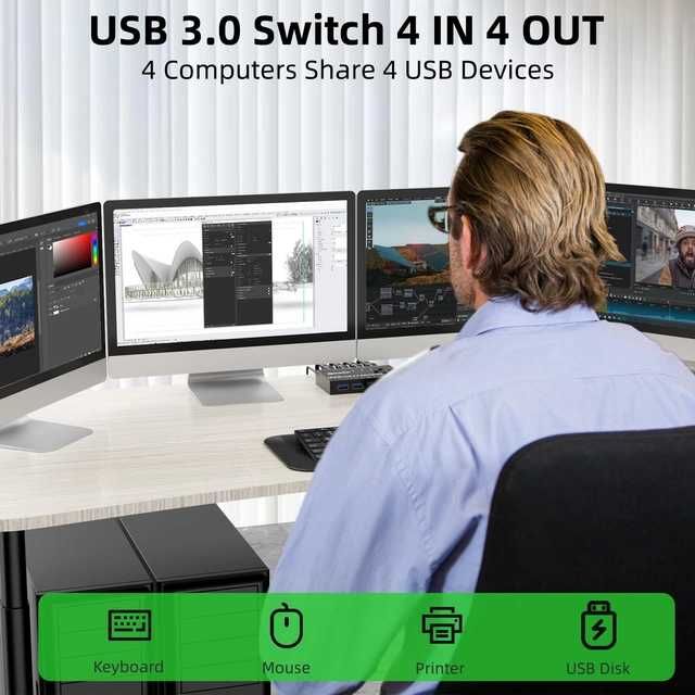 USB Switch Selector !!! Transport gratuit !!!