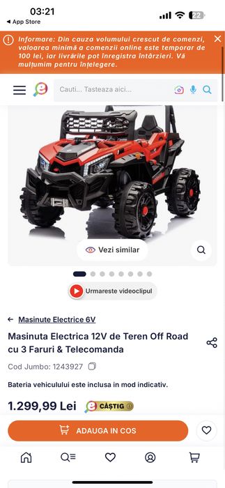 Mașinuță electrică