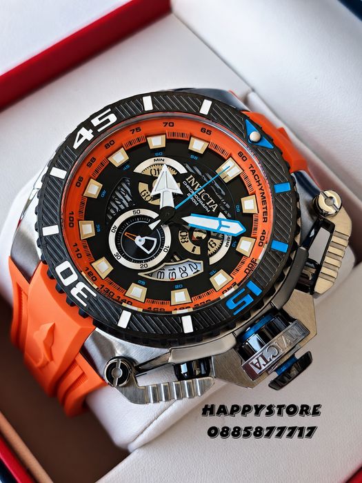 INVICTA Optimus Orange 66 mm, Инвикта нов мъжки часовник