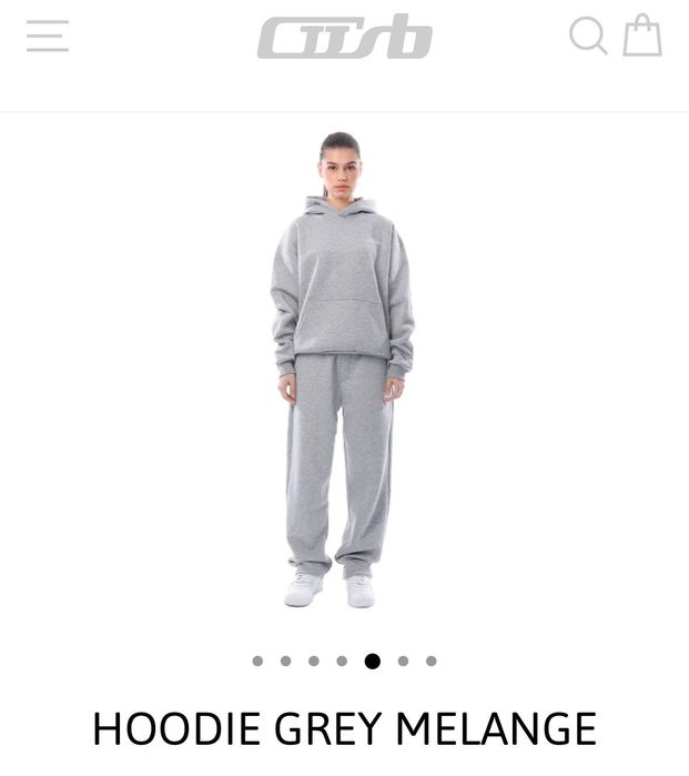 Сиво oversized hoodie cusbclo S размер