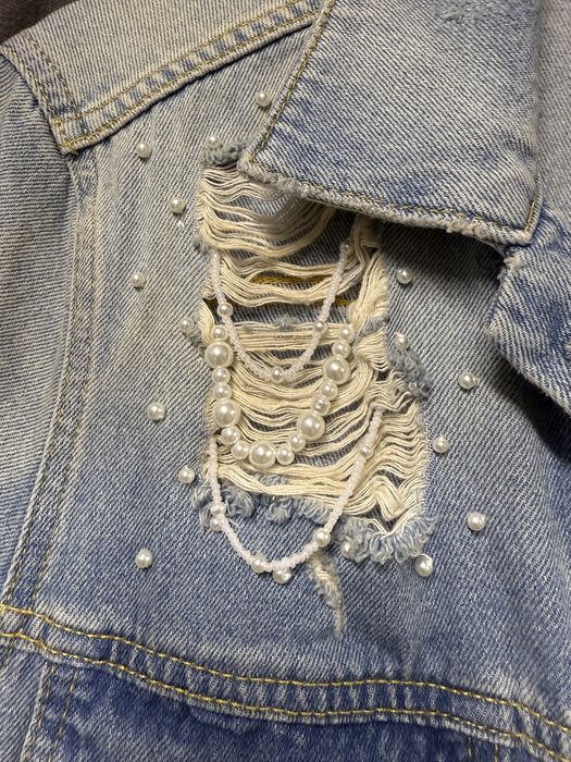 Дамско дънково яке