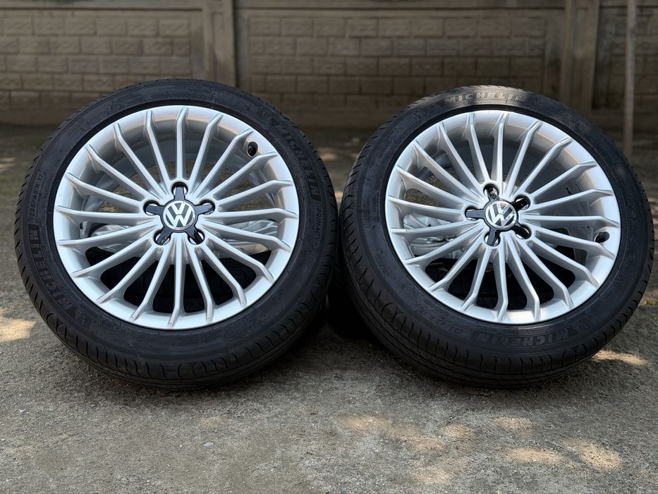Jante 5x112 Anvelope Michelin 225/45/17 Vw,Audi,Seat,Skoda