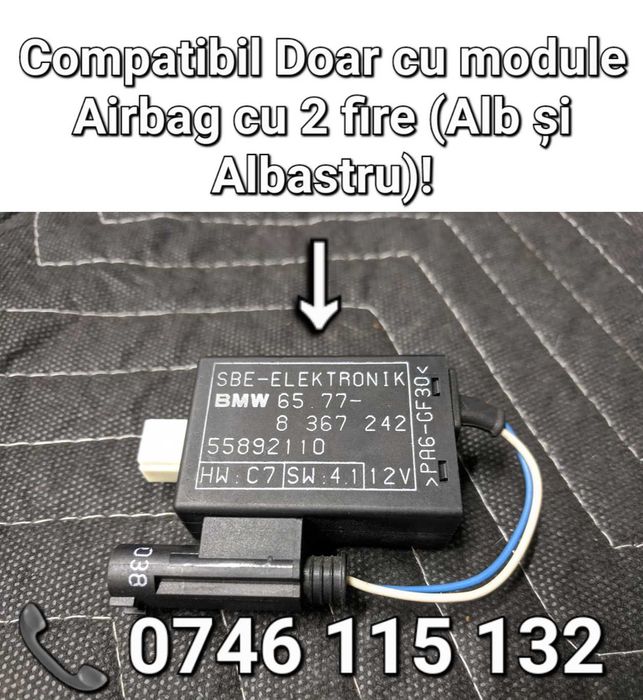 Modul Electronic-Anulare Eroare Plasa Scaun Pasager-Airbag-BMW-Nou-M2