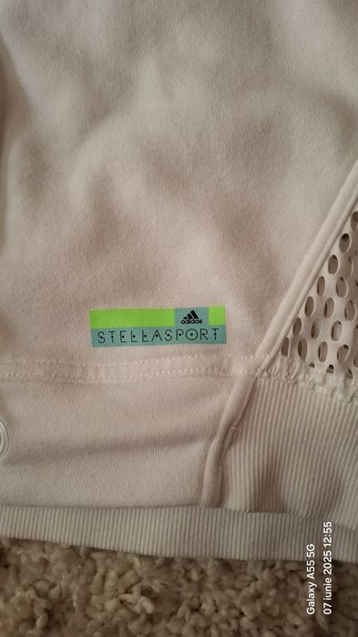 Hanorac fara maneca cu glugă Adidas Stella McCartney