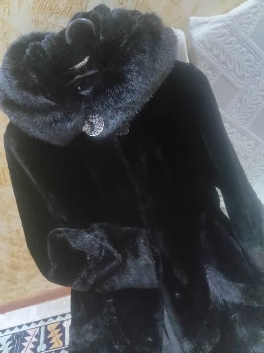 Шуба черный размер 48