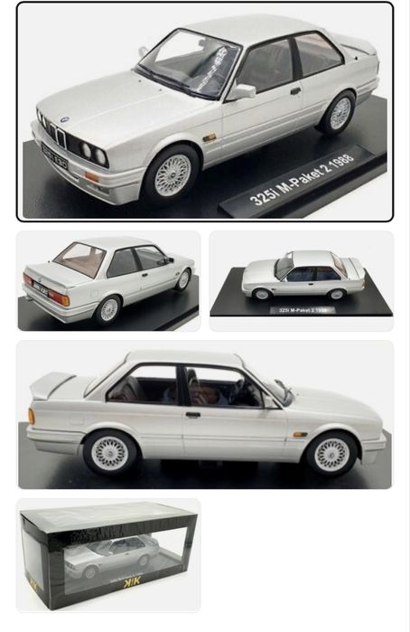 KK SCALE BMW 325i E30 M-Paket 2 an 1988 machetă auto scara 1:18 24 cm