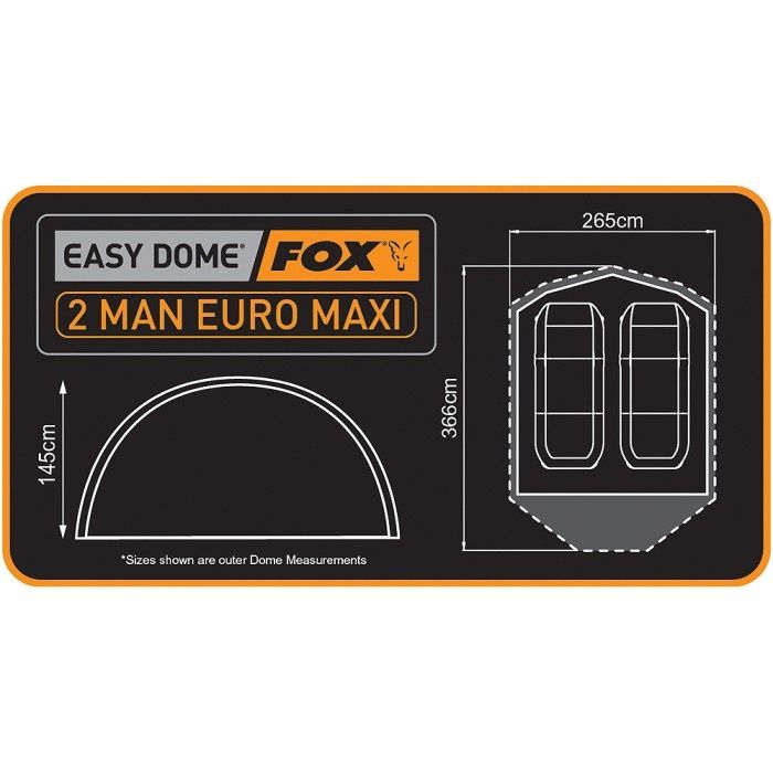 Fox Easy Dome Euro Maxi 2 man
Fox Easy Dome Fox Easy Dome Euro Maxi 2