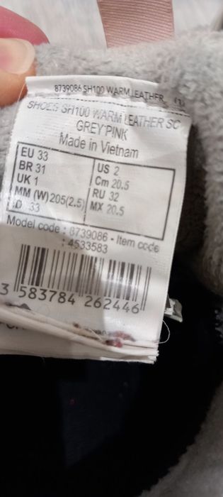 Зимни боти за момиче, н.32 Quechua Декатлон