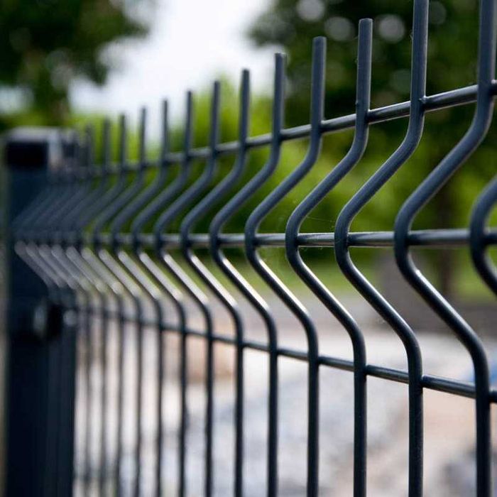 Plasa / panou gard bordurat verde, antracit, zincat - sistem complet