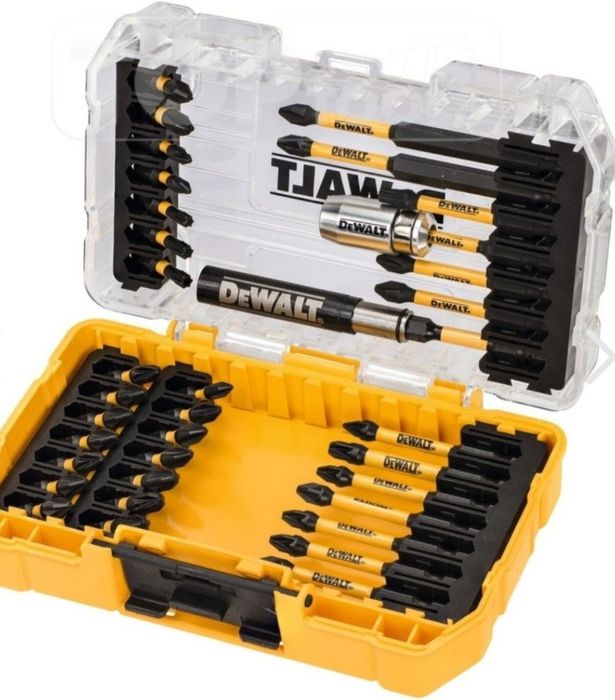 Комплект Битове и накрайници DeWALT 37 части с Куфар Органайзер