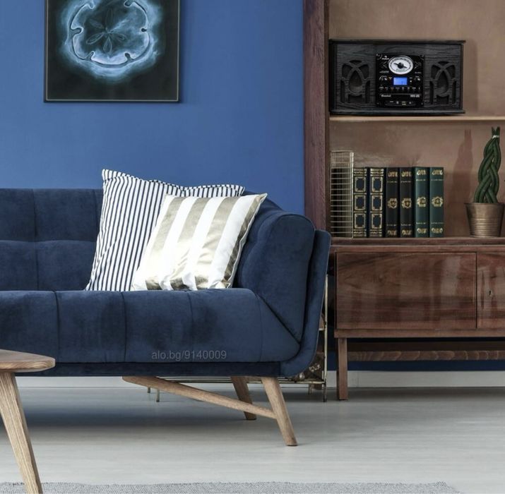 NR-620 ретро стерео система с грамофон CD/MP3 дърво